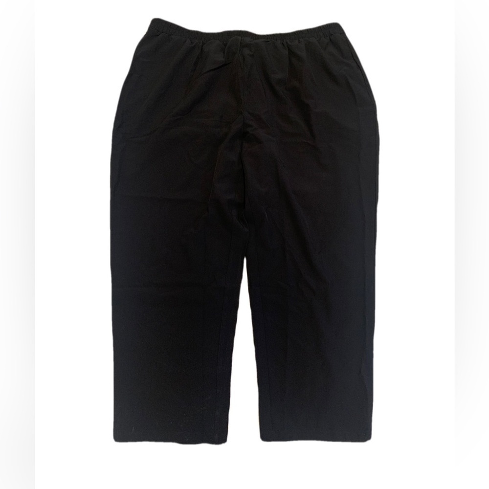 💜 Black Polyester Elastic Waist Pants Size 5XL